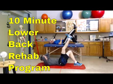 10 Min. Lower Back Rehab (Stretches & Stabilization for Back Pain)