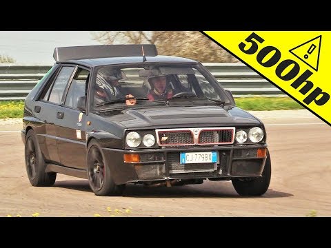 500hp Lancia Delta Integrale 16v - Onboard, Actions & Pure Sound at Autodromo di Modena