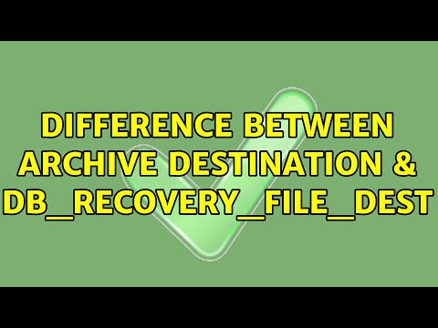 Difference between Archive destination & db_recovery_file_dest