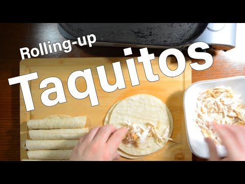 How To Roll Corn Tortilla Chicken Taquitos
