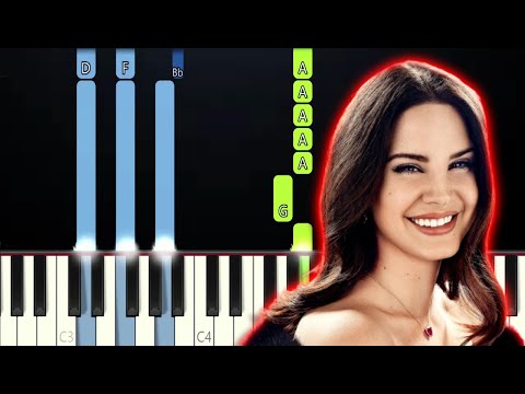 Lana Del Rey - Not All Who Wander Are Lost (Piano Tutorial)