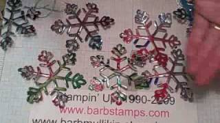 Soda or Pop Can Snowflakes using your Stampin' Up! Big Shot