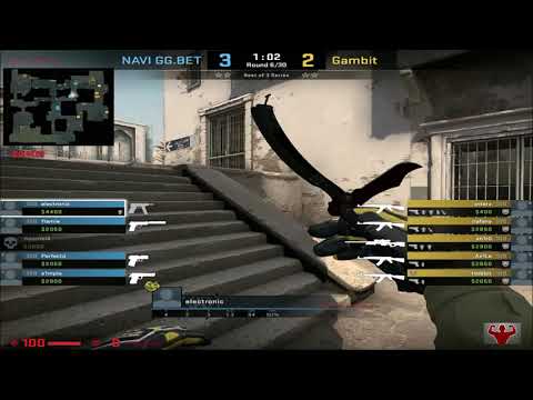 Electronic POV (Na`Vi) vs Gambit / 35-26 / dust2 / ESL Pro League Season 13