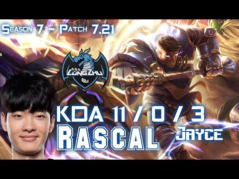 LZ Rascal JAYCE vs KENNEN Top - Patch 7.21 KR Ranked