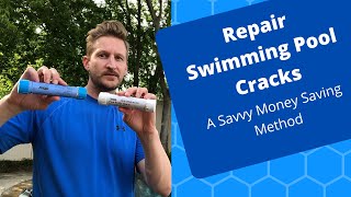 Swimming pool crack repair.