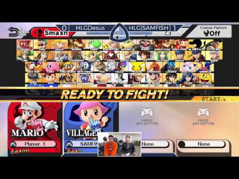Sm4sh@Mines 41 - HLG|Jesus (Mario) Vs. HLG|SAMFISH (Villager) - Grand Finals