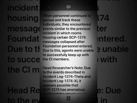 Scp 1374 Preparation