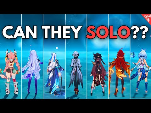 Solo Dmg Showdown !! 7 DPS Showcase !! [ Genshin Impact ]