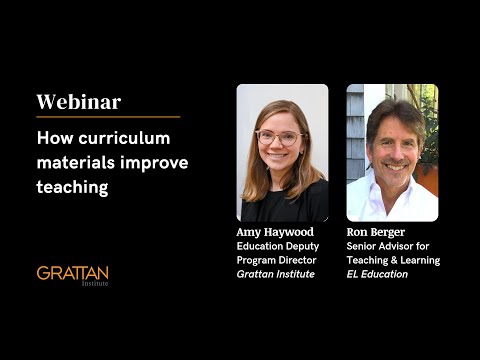 How curriculum materials improve teaching – a conversation with Ron Berger from EL Education