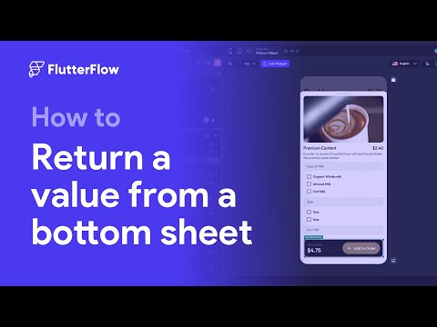 How to Return a Value from a Bottom Sheet