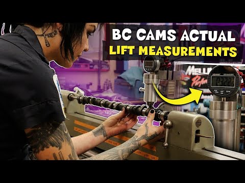 Brian Crower CNC'ed 7MGTE Camshafts on the Cam Doctor: Actual Lift Measurements: Timelapse to Music!