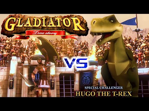 , title : 'マキシマス、相手は恐竜だぞ。正気か！？ ⚔🦖【Gladiator True Story】 GamePlay 🎮📱 グラディエーターがティラノザウルスと戦う事に。@xformgames'