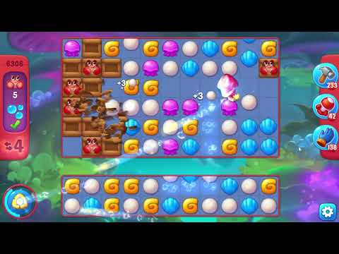 Fishdom 6306 Hard Level - 11 moves - NO BooSTERS