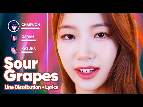 LE SSERAFIM - Sour Grapes (Line Distribution + Lyrics Karaoke) PATREON REQUESTED