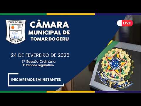 🔴 03ª SESSÃO ORDINÁRIA DO 1º PERÍODO LEGISLATIVO DO ANO DE 2026 (24/02/2026)