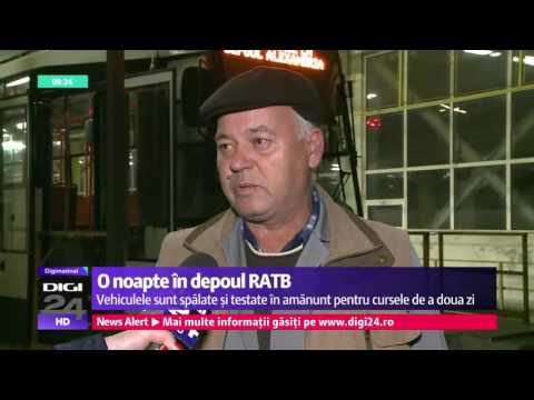 Digi24: Cum decurge o noapte în depoul RATB
