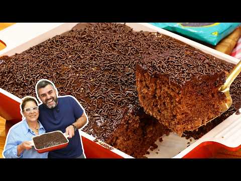 BOLO DE CHOCOLATE DA MINHA MÃE I FOFINHO I SUPER FÁCIL I RECEITA DE INFÃNCIA