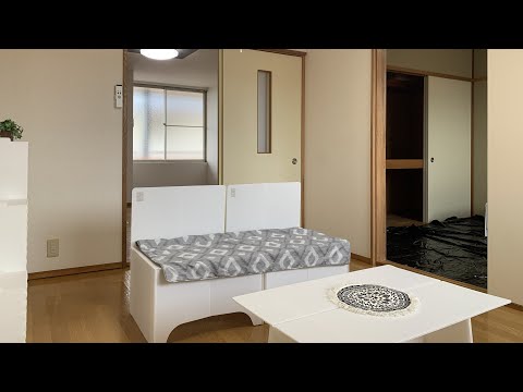 テニメントハウスＢ棟（223）東根市若木二条通り／2DK：2024.6（模擬家具設置版）