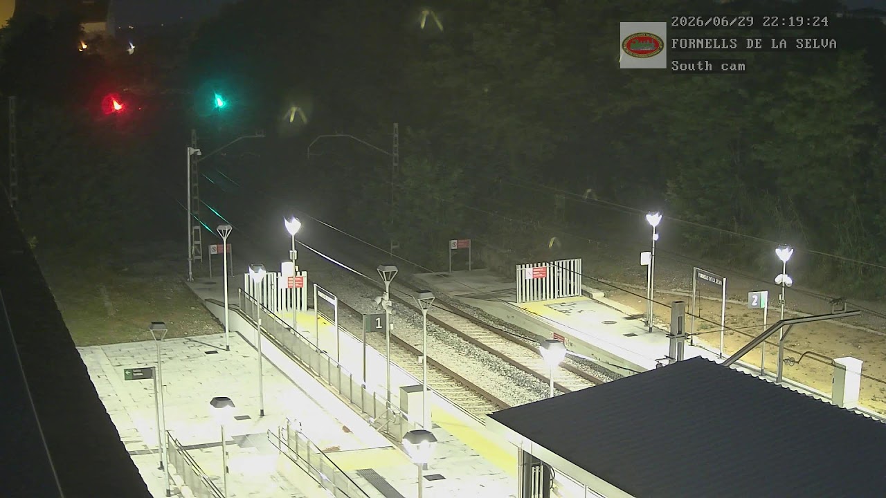 Live webcam view of Trainspotting at Fornells de la Selva