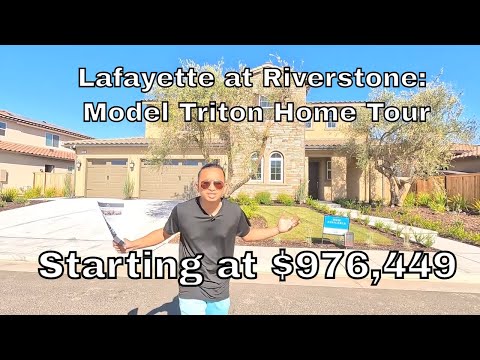 Lafayette at Riverstone: Model Triton Home Tour | 4004 sqft | 5 Beds | 4.5 Bath | Wathen Castanos.