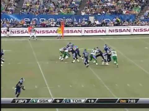 CFL Saskatchewan 46, Toronto 36 - July 11, 2009