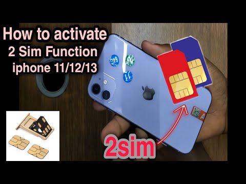 How to Activate 2 sim Function on iphone 11 , iphone 12 , iphone 13 ..Iphone Duo Sim Function 2024