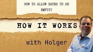How to allow dates to be empty