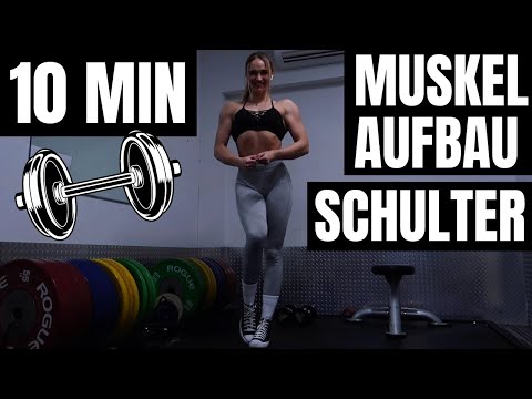 Starke Schultern in 10 Min Kurzhantel Training zu Hause für Frauen