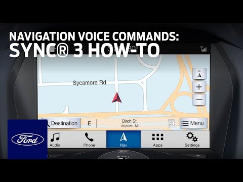 How to Use SYNC®3 With Navigation Voice Commands | SYNC 3 How-To | Ford