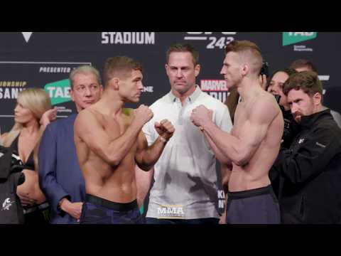 UFC 243: Al Iaquinta vs. Dan Hooker Weigh-In Staredown - MMA Fighting