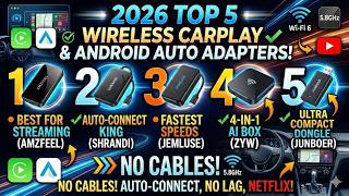 Stop Fumbling With Cables! Top 5 Wireless CarPlay Adapters of 2026