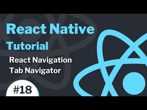 React Native Tutorial 18 2021 React Navigation V5 Tab Navigator Material Tab at Bottom Top
