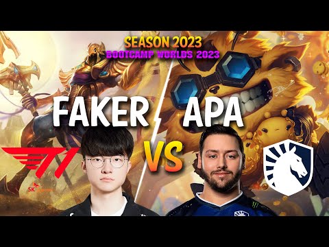 T1 Faker vs TL APA - Faker AZIR vs APA ZIGGS Mid (Bootcamp WORLDS 2023) - Patch 13.18 KR Ranked