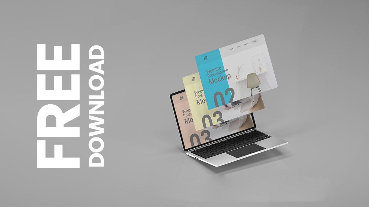 100% free mockup download & how to use | website presentation mockup | no attribution is required