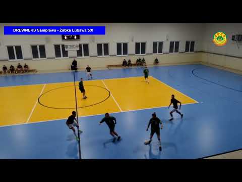 DREWNEKS Sampława - Żabka Lubawa 8:0 (5:0) (Byszwałd, 12.12.2021 r.)