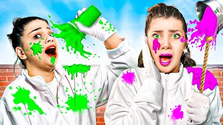 تحدي الالوان ( اخر شخص يتلون يفوز ) ????????