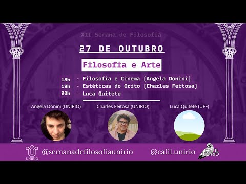 Mesa Temática 27/10 - Filosofia e Arte