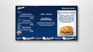 Culver's Menu Board