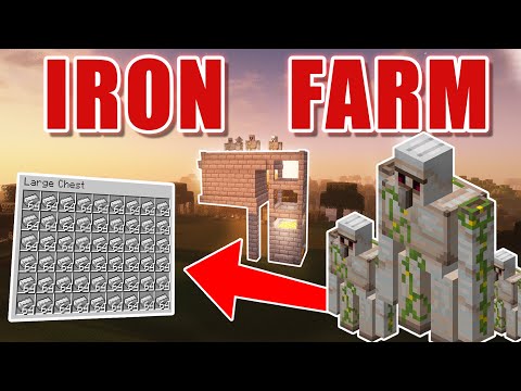 Easiest Iron Farm in Minecraft Java 1.21+ — Unlimited Iron! 🪙