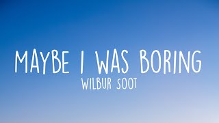 Cover art for maybe I was boring