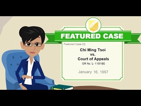 Featured Case #03: Chi Ming Tsoi vs Court of Appeals, G.R. No. L-119190, January 16, 1997
