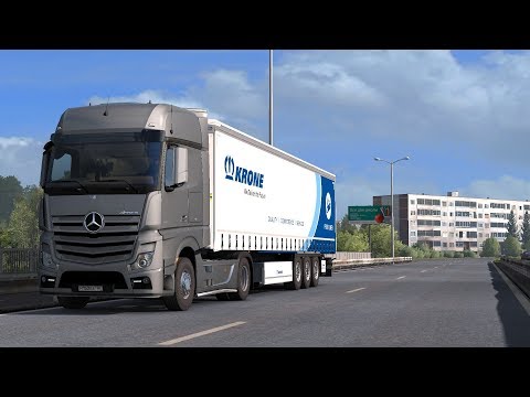 ETS 2 1.34 - ProMods 2.40 - Mercedes Actros MP4 1852 - Trip: Pskov - Pärnu
