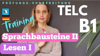 📚 telc B1 – Sprachbausteine 2 & Lesen Teil 1 📝30 Minuten Training