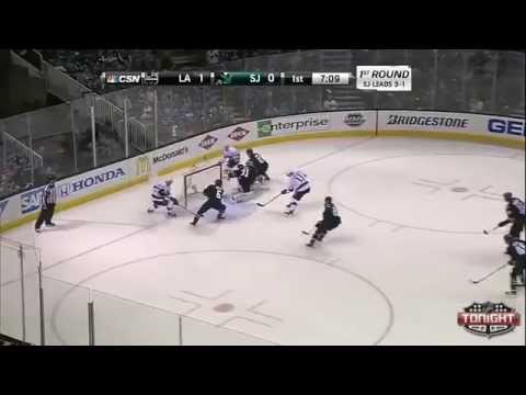 Anze Kopitar goal. Los Angeles Kings vs San Jose Sharks Game 5, Round 1,  04/26/2014