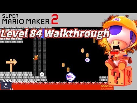 Super Mario Maker 2 - (Level 84) Secret of the Dry Bones Shell Walkthrough