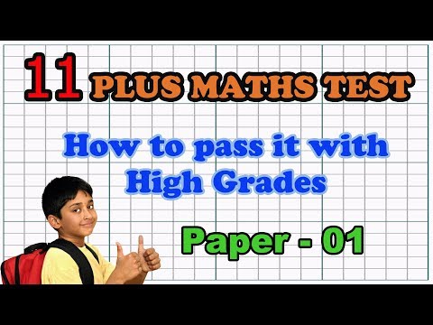 11 Plus Maths Practice Papers - Paper 01