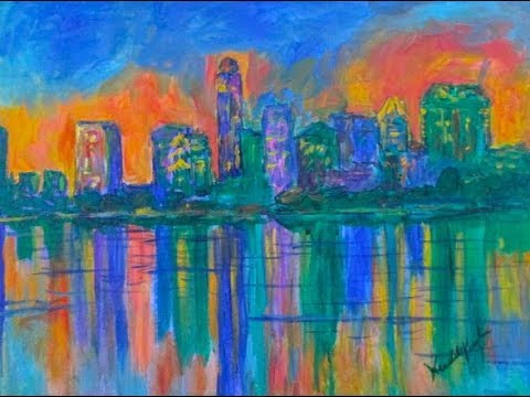 Austin Texas Demo Painting by Award Winning Artist Kendall F. Kessler