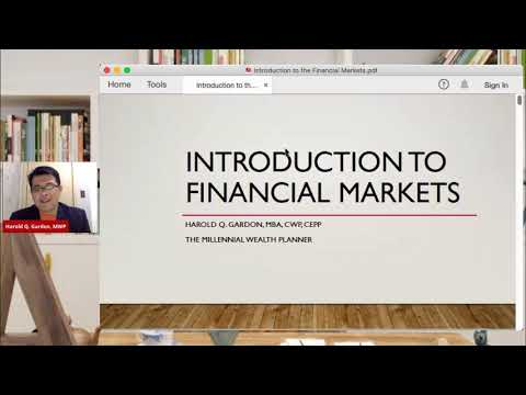 MWP Teach: Introduction to Financial Markets (Aug 25, 2020)