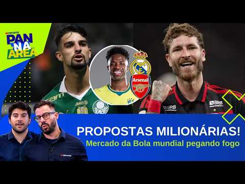 VERDÃO E FLA DIZEM NÃO À MILHÕES!; ARSENAL OFERECE BOLADA PARA VINI JR. DEIXAR O REAL! | PAN NA ÁREA