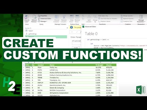 Create Your Own Custom Function in Power Query